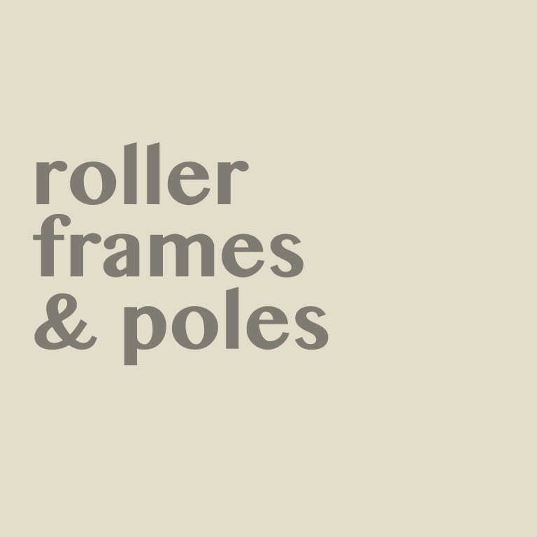 Roller frames and poles